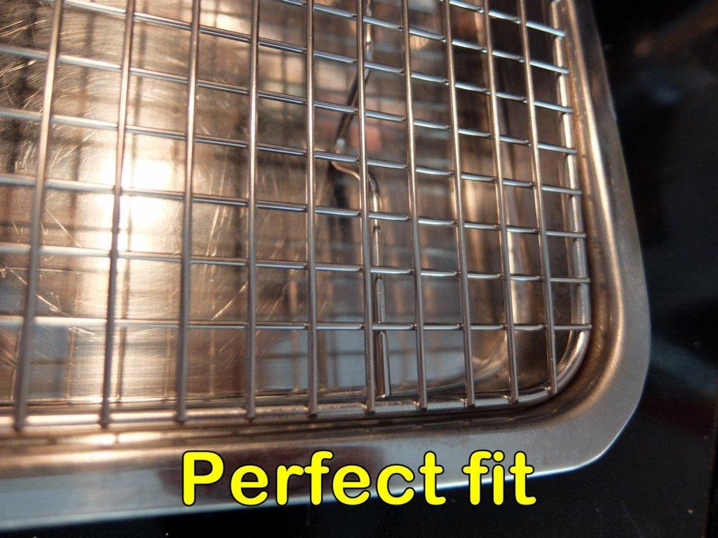 Ultra Cuisine Oven-Safe, Dishwasher-Safe 100% Stainless Steel Cooling and Baking Rack Set Heavy Duty Tight-Wire - 11.5 x 16.5-inch - Set of 2 - Half Sheet Pan Cooling Racks customer photo 2
