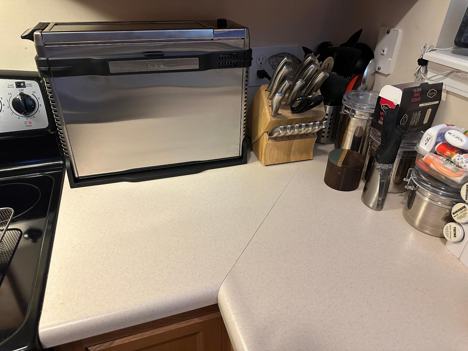Ninja Foodi Smart Dual Heat Air Fry Oven, 13-in-1, Silver, SP351 | Smart Cook thermometer, 500F SearPlate, Air fry, sear crisp, roast, bake, dehydrate, 1800W customer photo 2