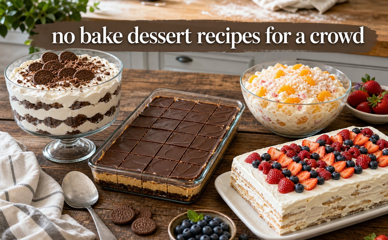 no bake dessert recipes for a crowd