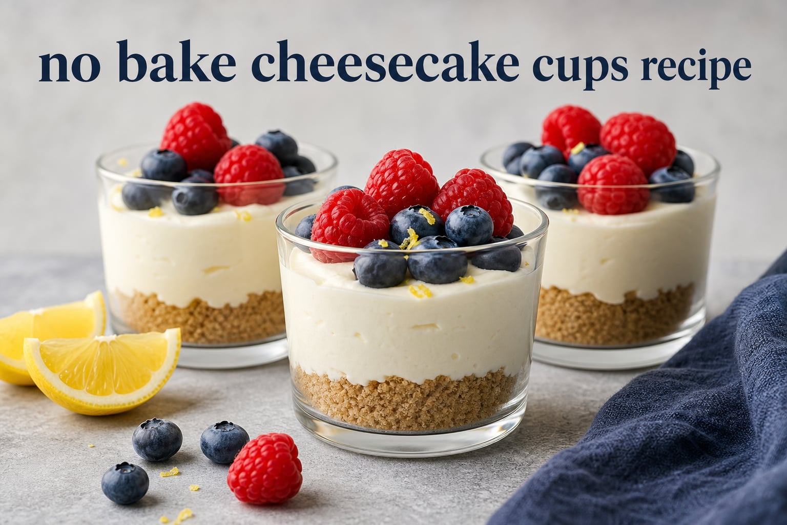 no bake cheesecake cups recipe