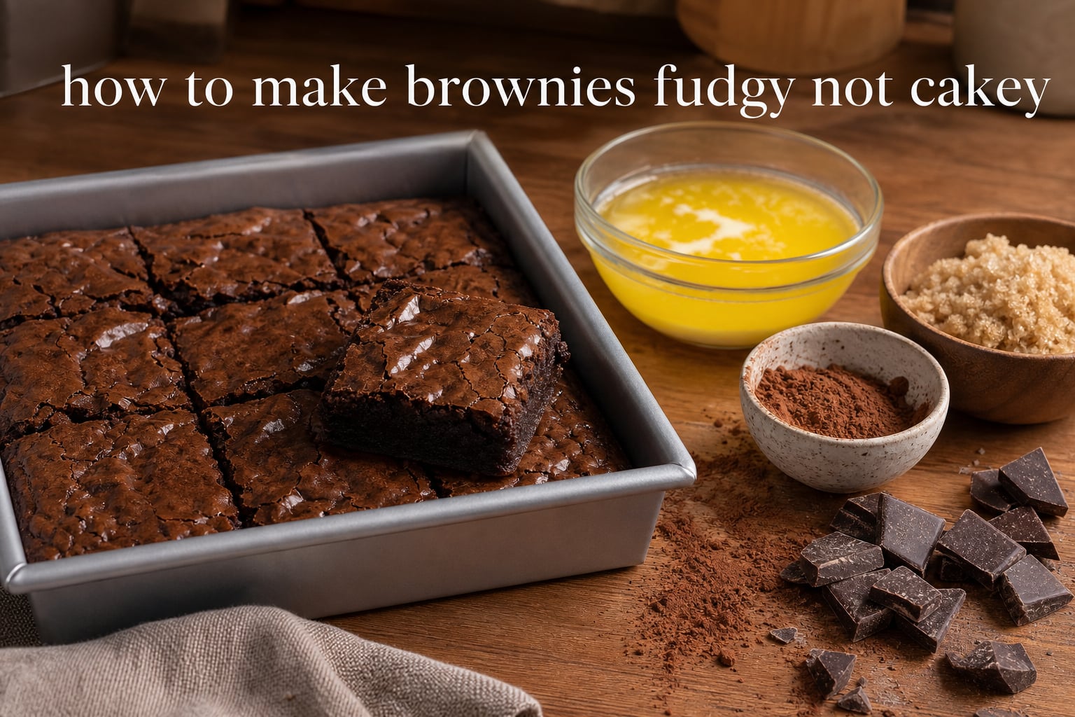 how to make brownies fudgy not cakey