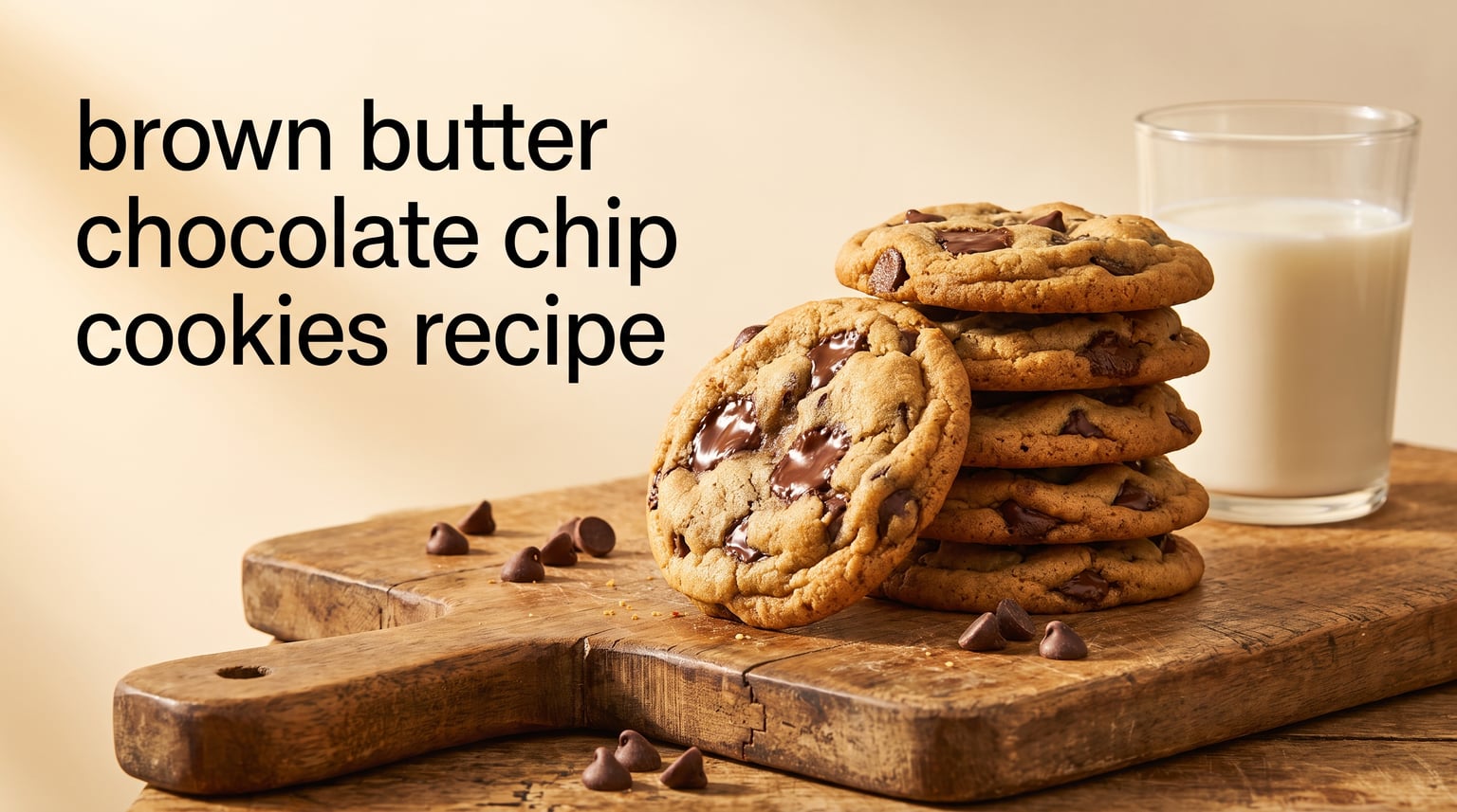 brown butter chocolate chip cookies recipe