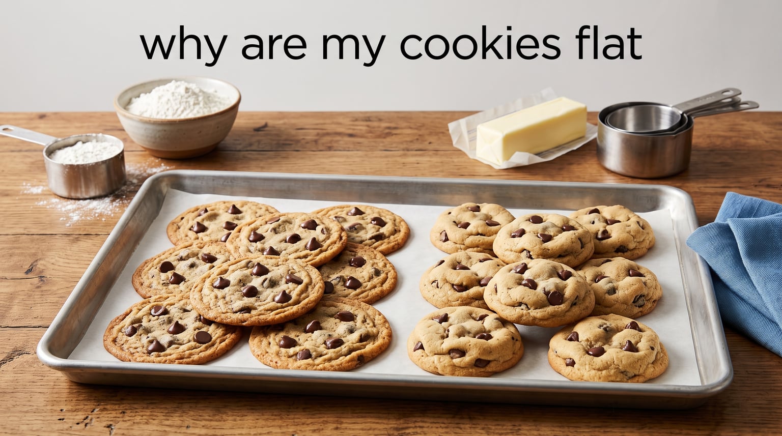 why are my cookies flat