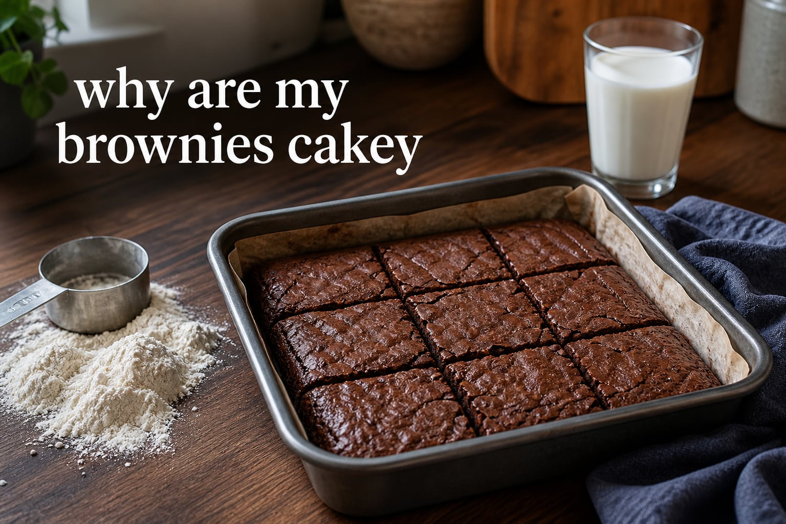 why are my brownies cakey