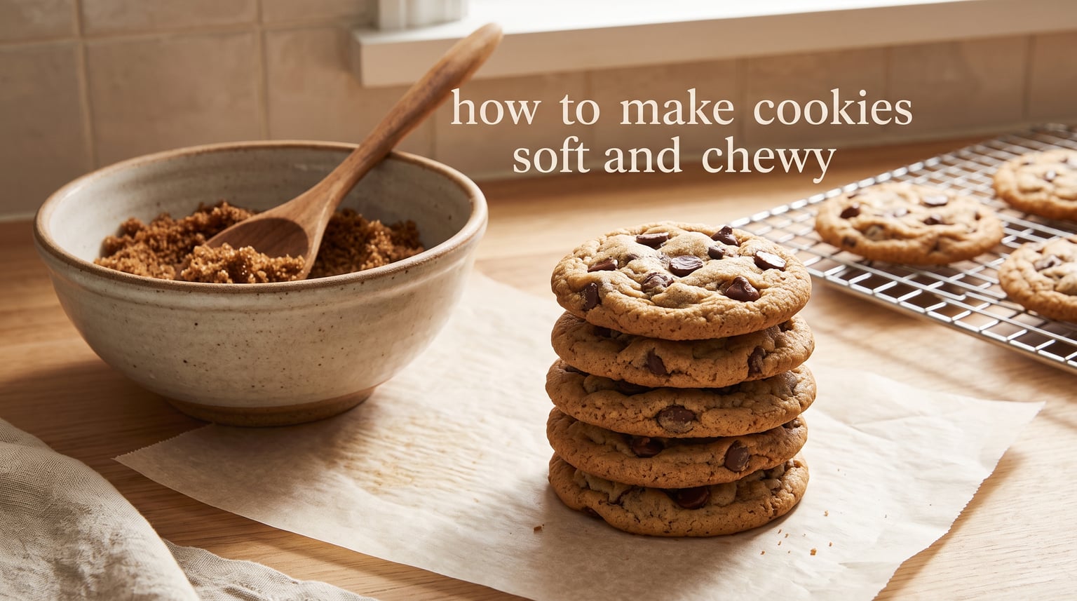 how to make cookies soft and chewy