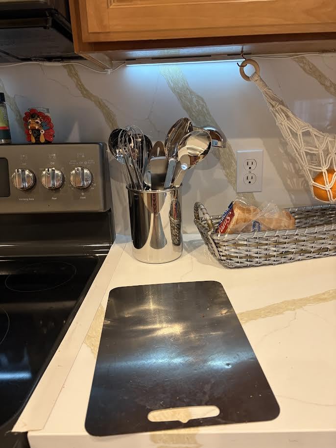 All-Clad 5-Piece Stainless Steel Kitchen Utensil Set - Includes Ladle, Solid Spoon, Slotted Spoon, Turner & Storage Caddy customer photo 1
