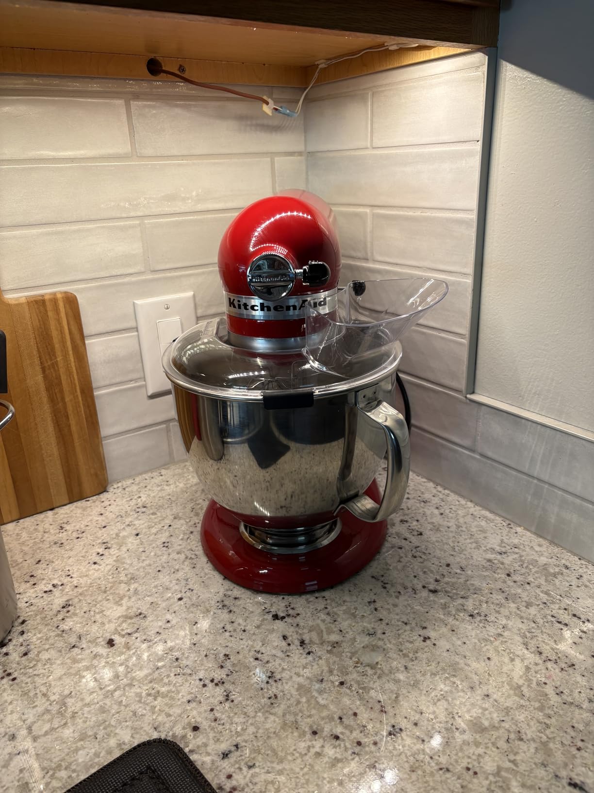 KitchenAid Artisan, 5-Qt Tilt Head Stand Mixer, KSM150PS, Pistachio | Includes Pouring Shield for Mess-Free Mixing, 10 Speed Settings, Easily add Ingredients with the Tilt-Head Design customer photo 1