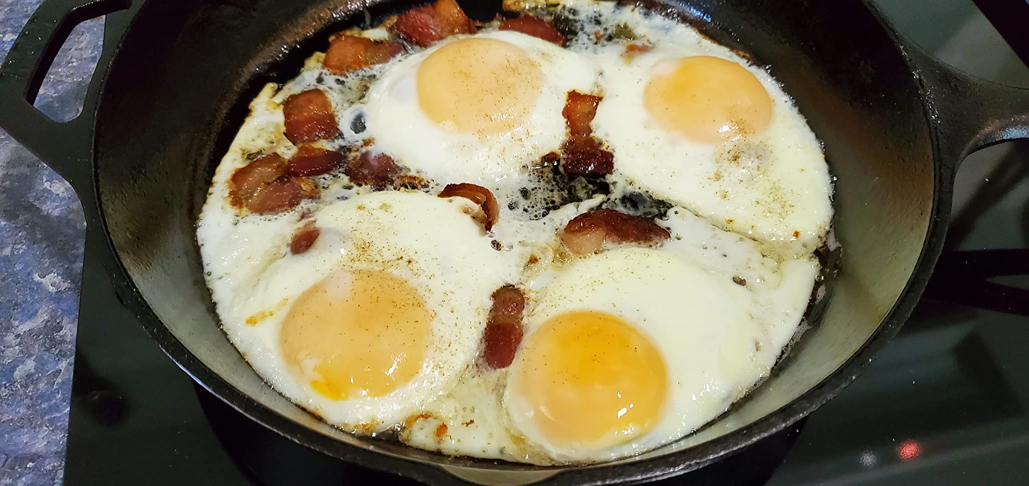Lodge Pre-Seasoned Cast Iron Skillet, PFAS-Free, 13.25 Inches | Non-Toxic & Naturally Non-Stick Cast Iron Pan, Compatible with Oven, Stove, Grill & Campfire, Made in USA customer photo 2