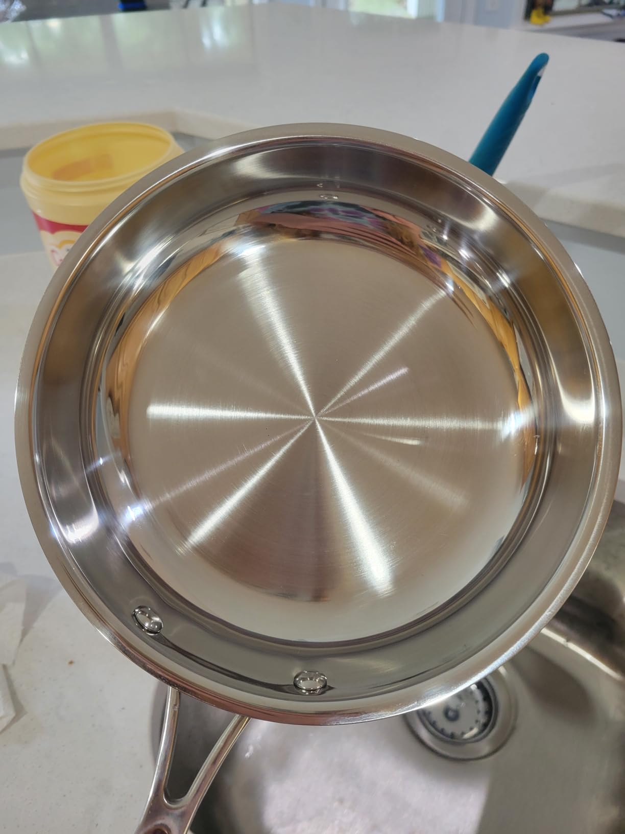 Cuisinart 8-Inch Open Skillet, Stainless Steel Skillet, Large Kitchen Pan, Dishwasher Safe, Compatible with Induction, Electric, Gas Cooktops, Oven Safe Saucepan, Cool Grip Handles customer photo 1