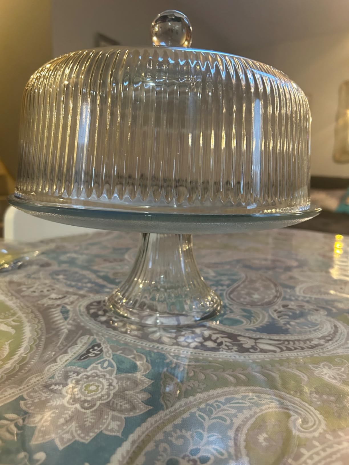 Anchor Hocking Monaco Cake Set, STD, Crystal customer photo 1