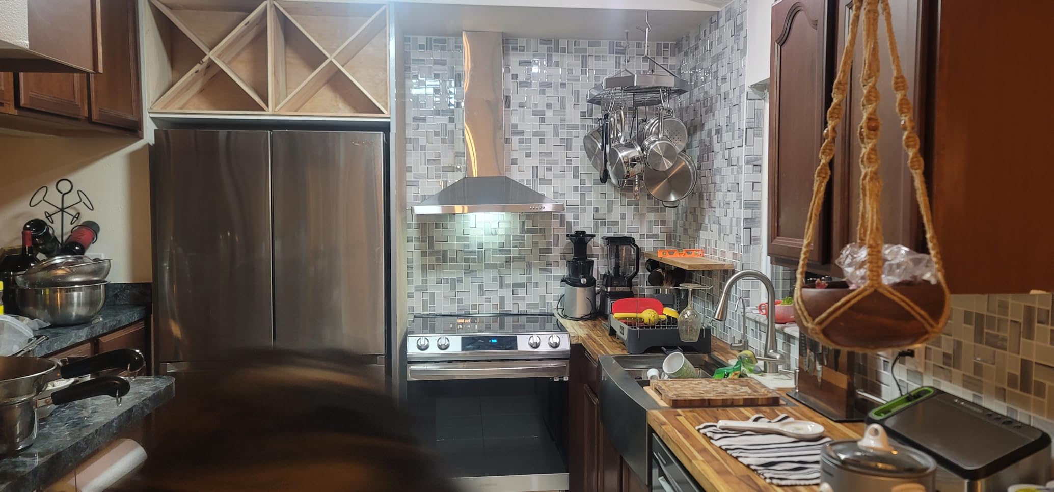 Cuisinart Octagonal Hanging Cookware Rack, Stainless steel customer photo 1