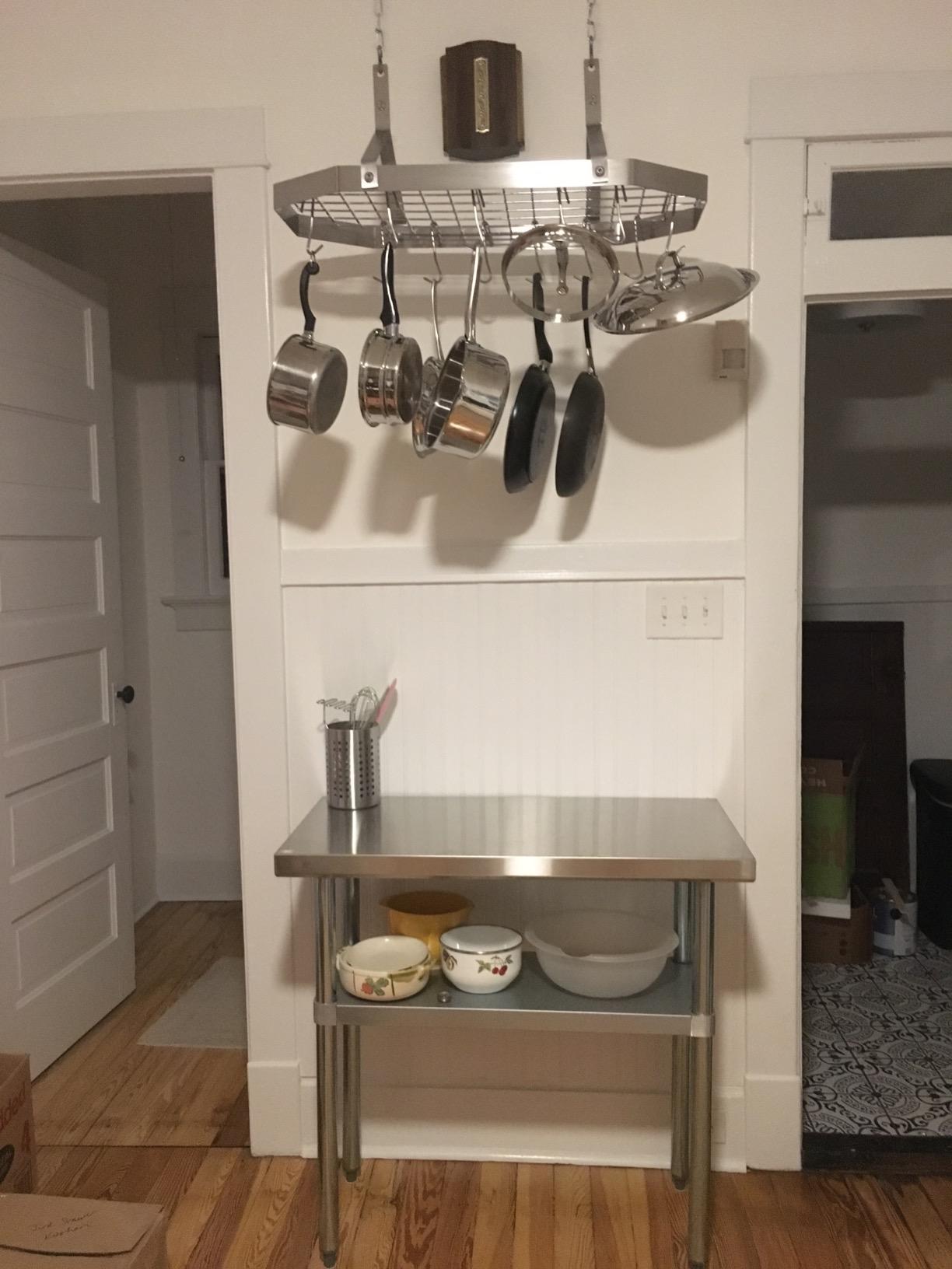 Cuisinart Octagonal Hanging Cookware Rack, Stainless steel customer photo 2