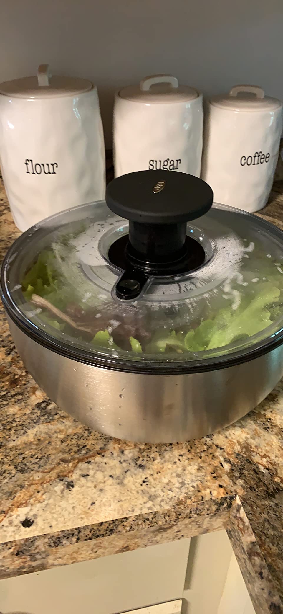 OXO Steel Salad Spinner customer photo 2