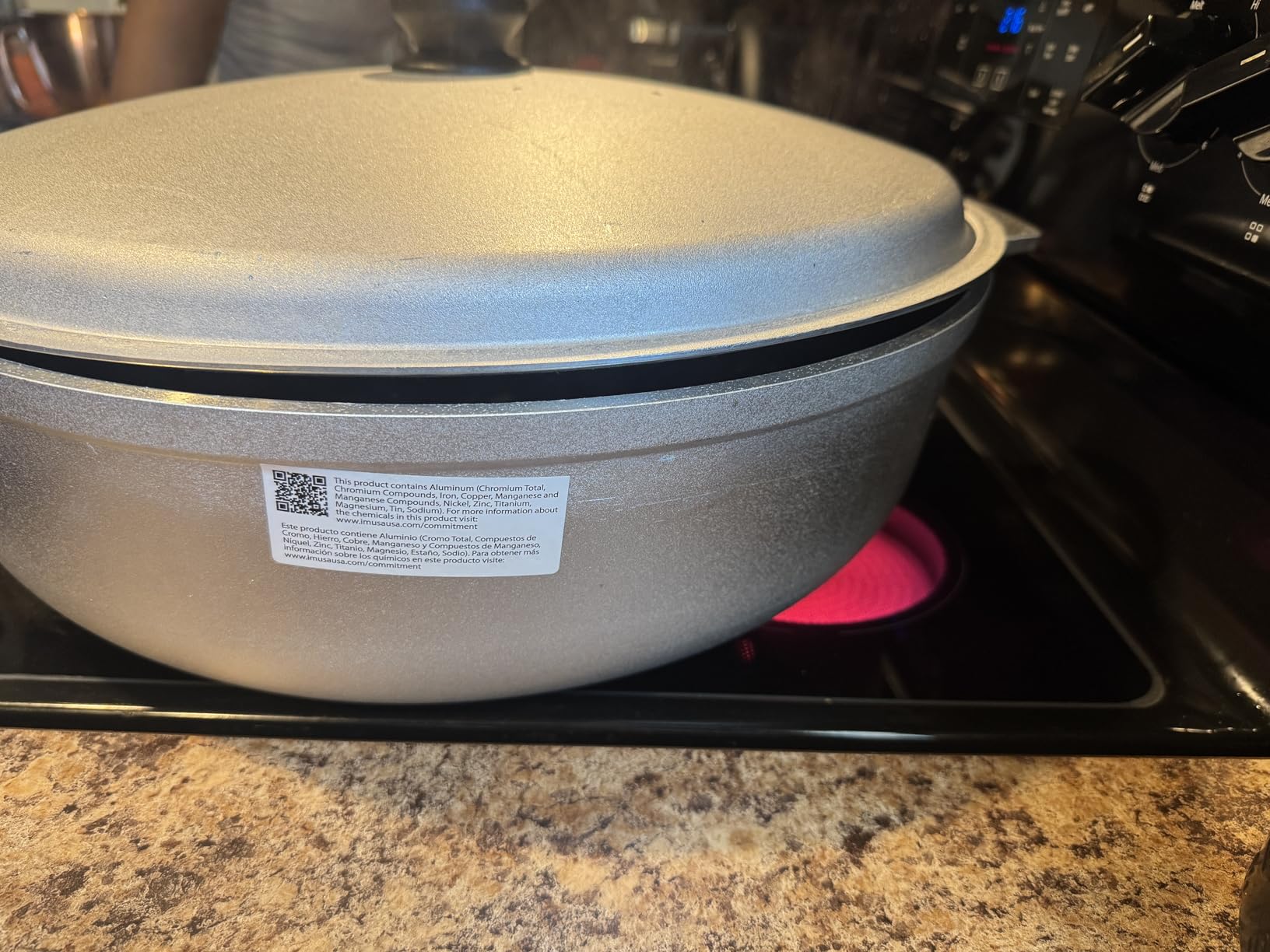 IMUSA 2 Qt Cast Aluminum Caldero Dutch Oven | Natural Finish, Riveted Handles with Aluminum Lid, Ideal for Rice, Soups, And Stews customer photo 1