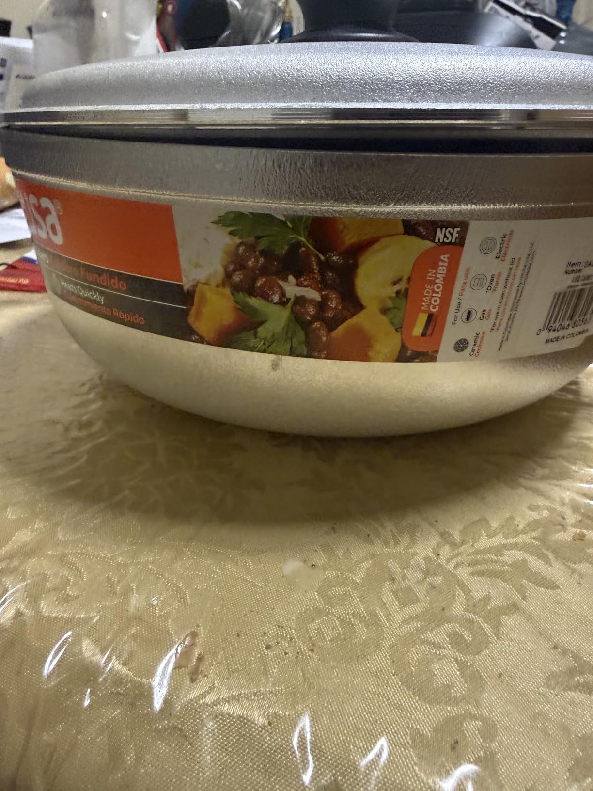 IMUSA 2 Qt Cast Aluminum Caldero Dutch Oven | Natural Finish, Riveted Handles with Aluminum Lid, Ideal for Rice, Soups, And Stews customer photo 2