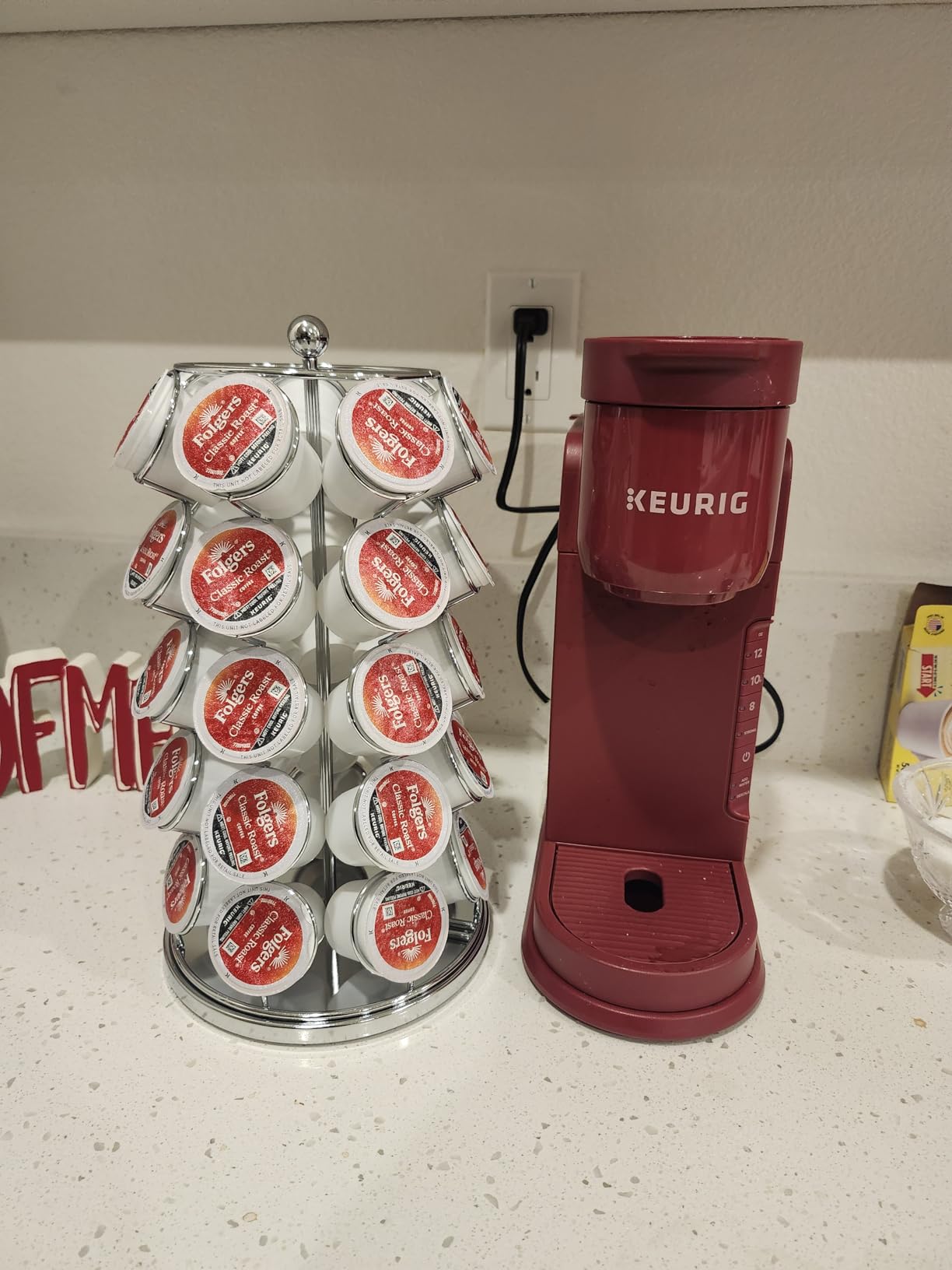 Nifty K Cup Holder – Compatible with K-Cups, Coffee Pod Carousel | 35 K Cup Holder, Spins 360-Degrees, Lazy Susan Platform, Modern Black Design, Home or Office Kitchen Counter Organizer customer photo 2