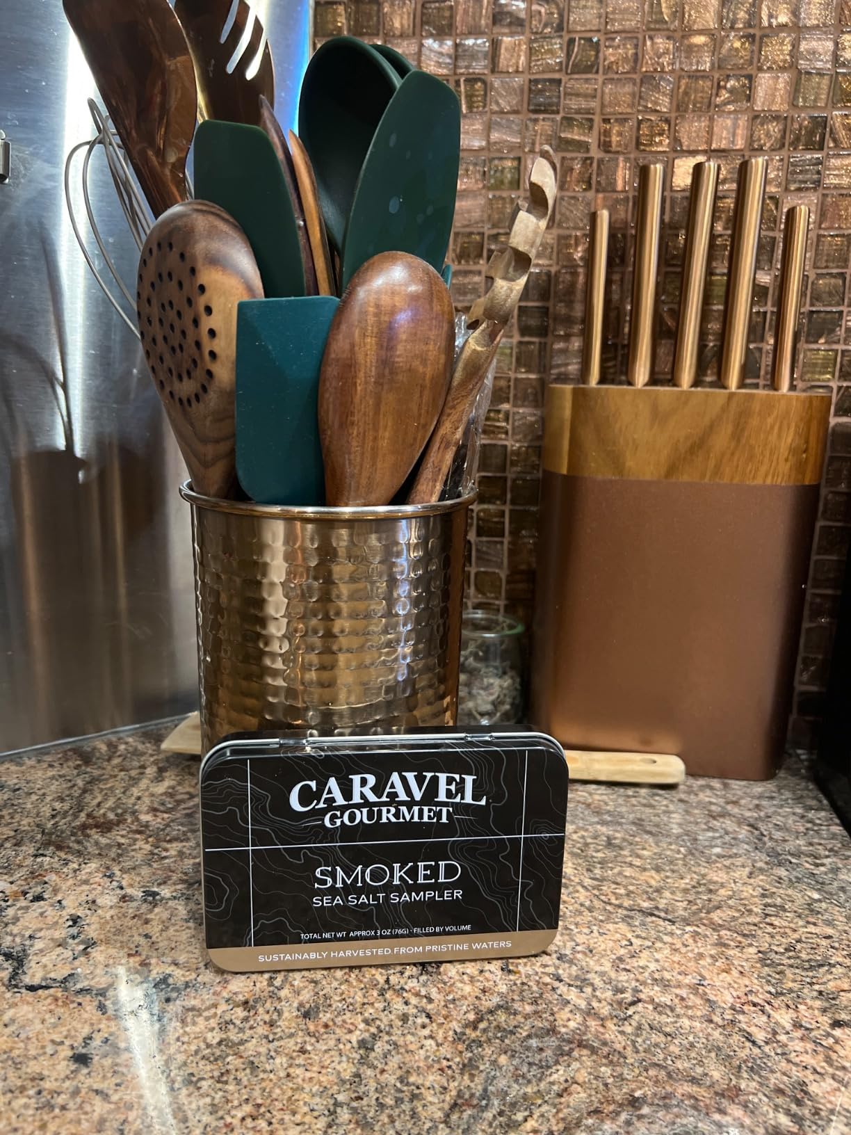Caravel Gourmet Infused Sea Salt Sampler, 6-Flavor Cooking Salts, 0.5 oz - Finishing Salt & Spice Variety Pack Gift customer photo 1