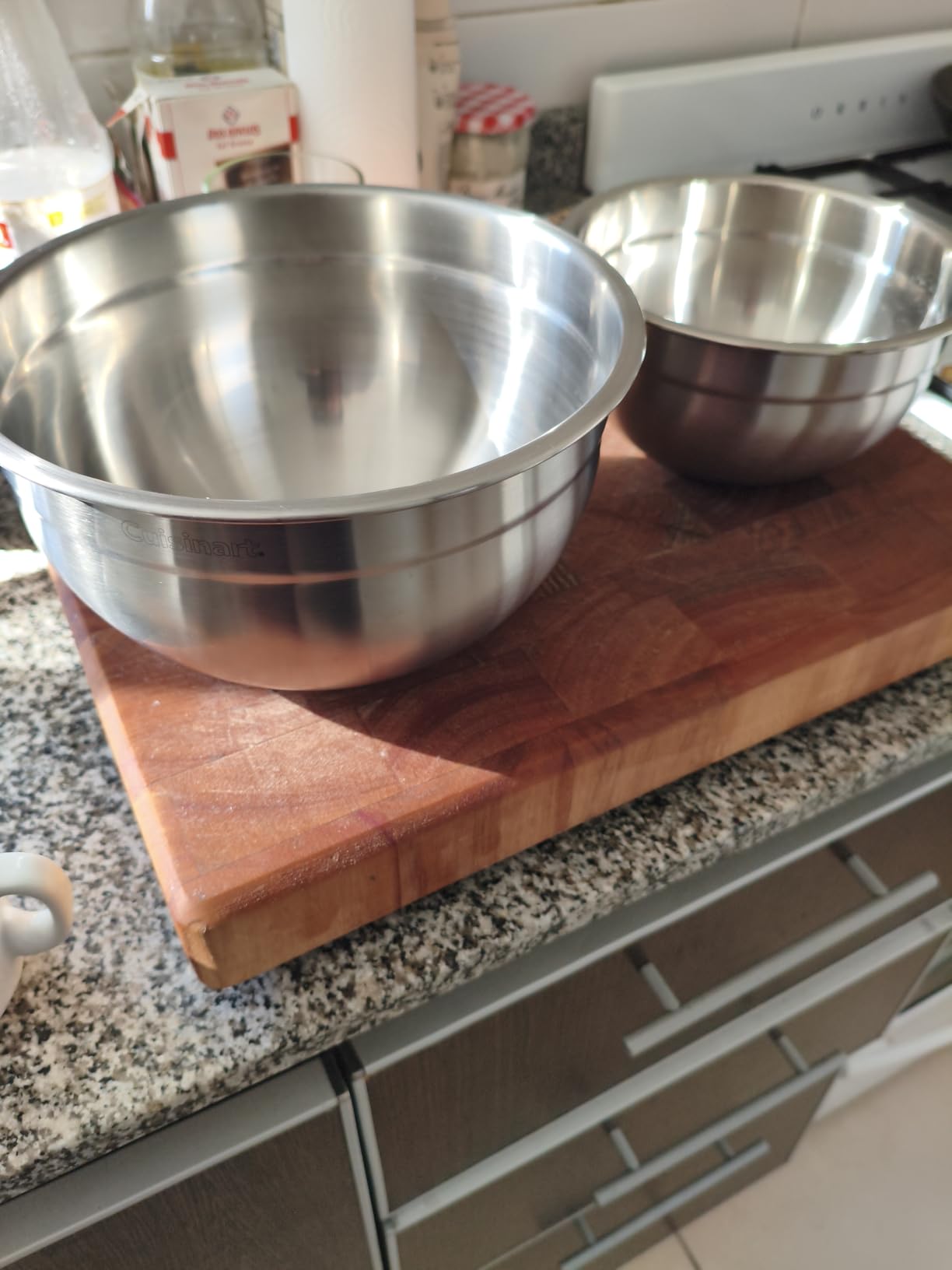 Cuisinart Mixing Bowl Set, Stainless Steel, 3‑Piece Nesting Bowls for Baking, Cooking & Food Prep, CTG-00-SMB customer photo 1