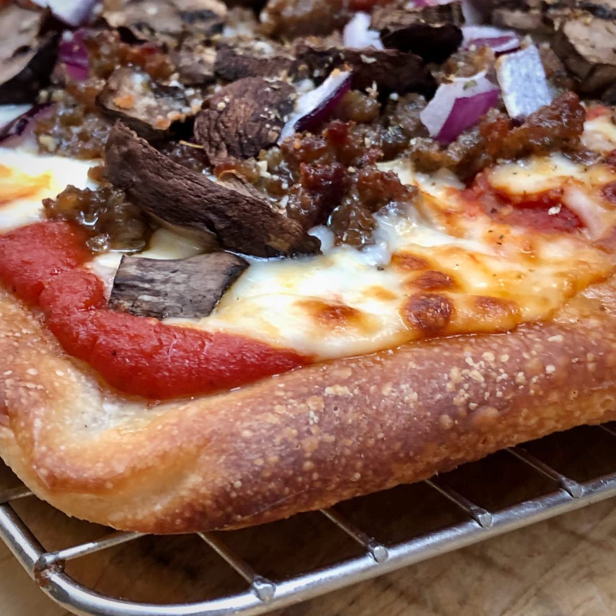 New Star Foodservice Commercial-Grade 18-Gauge Aluminum Sheet Pan/Bun Pan, Half Size, 13 x 18 x 1 Inch customer photo 1