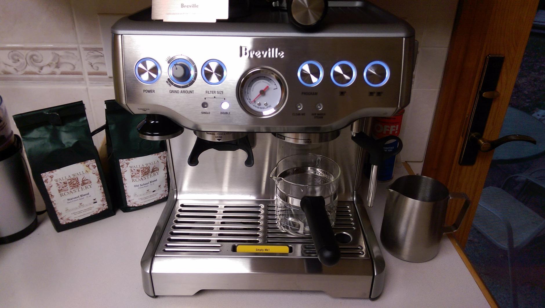 Breville BES870BSXL Barista Express Espresso Machine, Black Sesame customer photo 2