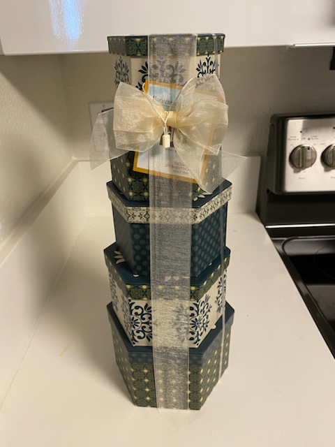 Broadway Basketeers Elegant Gift Basket Tower Cookies Popcorn & Sweets | Large sweet and savory snack tower for families, friends, groups, offices, and all occasion food gifts. customer photo 2