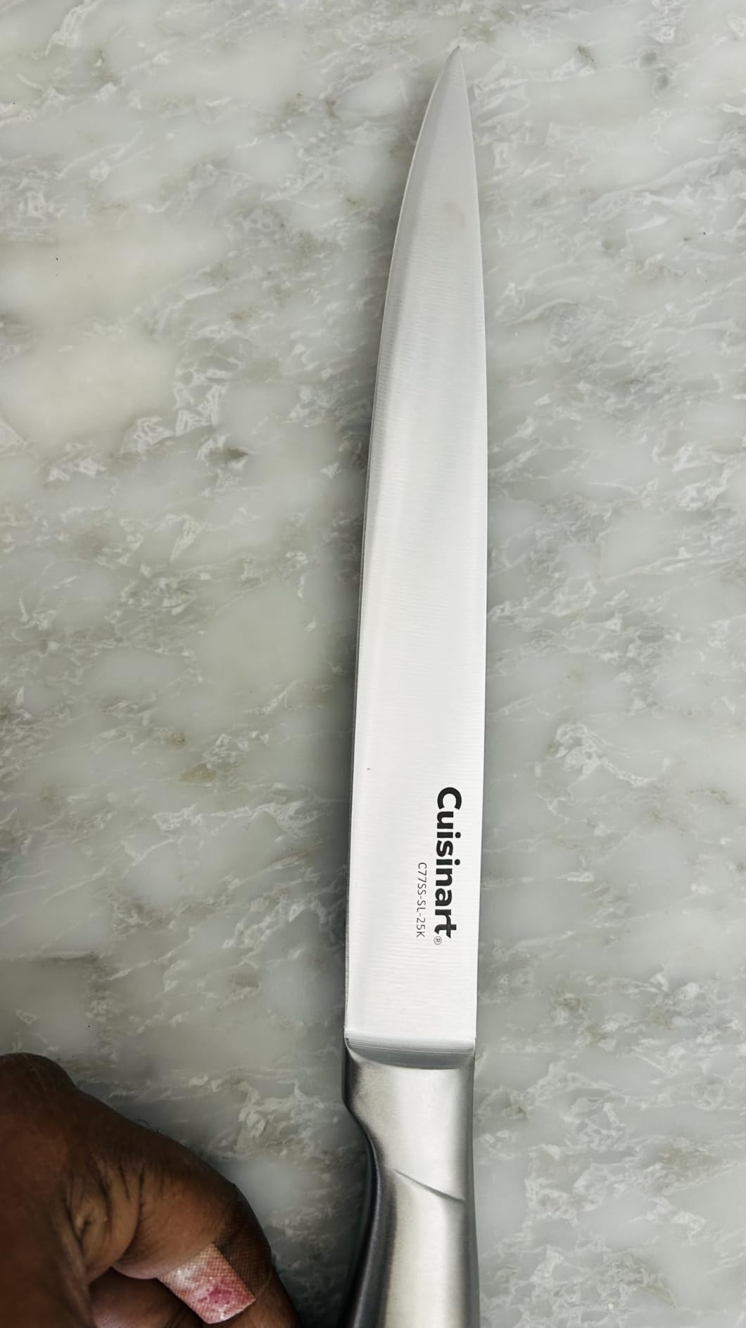 Cuisinart 15-Piece Stainless Steel Hollow Handle Block Set, C77SS-15PK | Kitchen knife set with high-carbon stainless steel blades, sharpening steel, household shears & wooden block customer photo 2