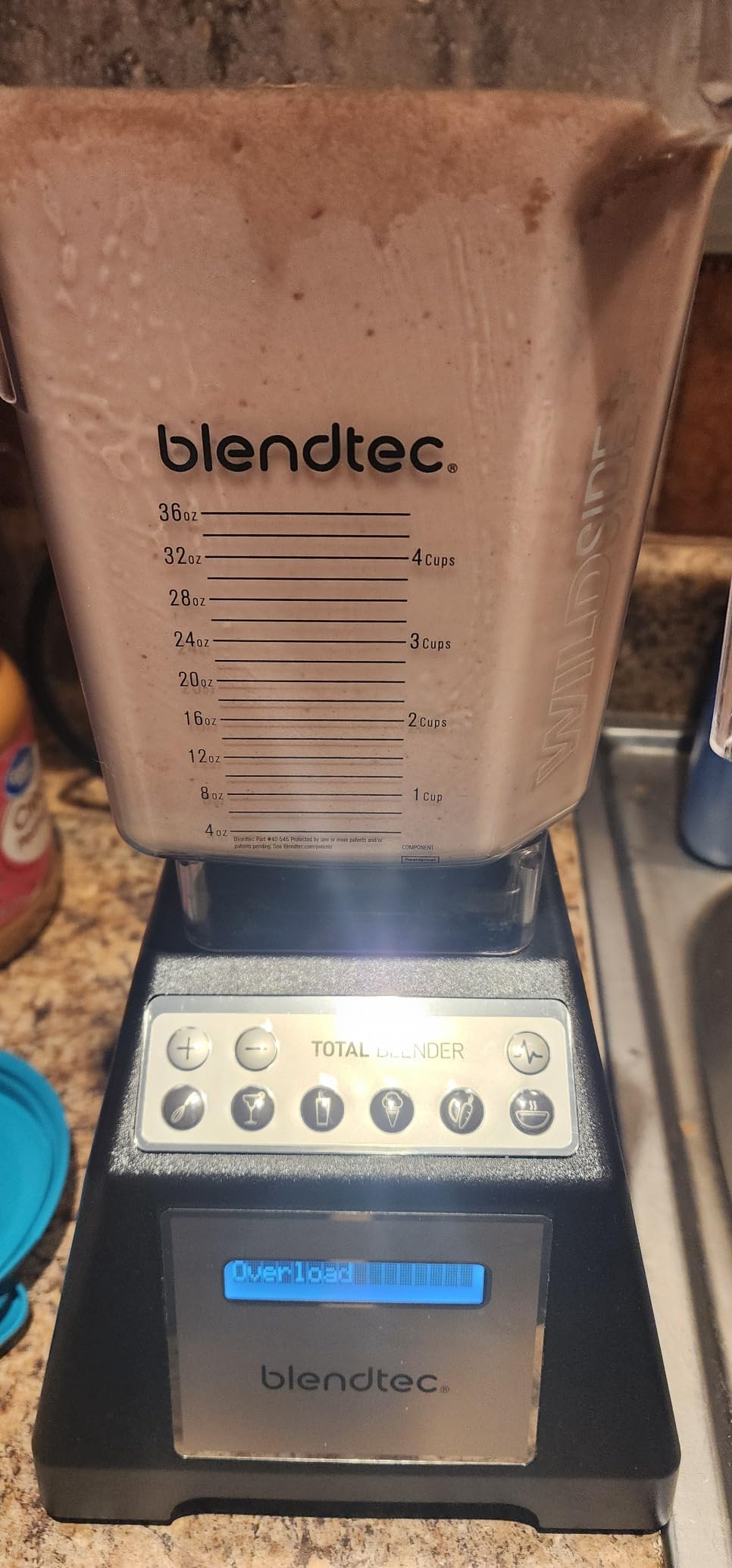 Blendtec Total Blender Classic (Black), 90oz WildSide+ & Twister Jars | 10 Speeds with Pulse, Six Preprogrammed Cycles customer photo 1