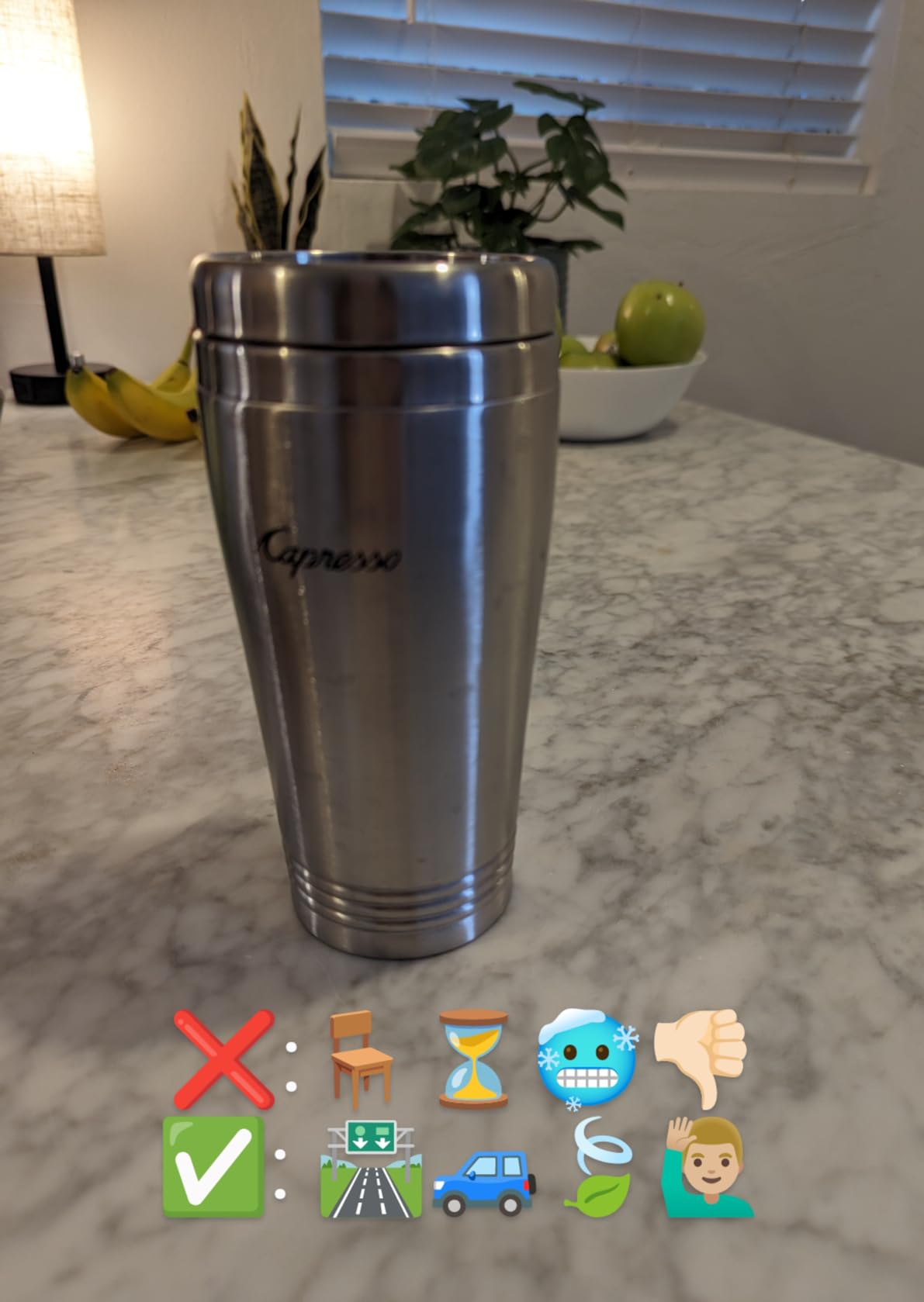 Capresso On-The-Go Personal Coffee Maker, Silver/Black customer photo 1