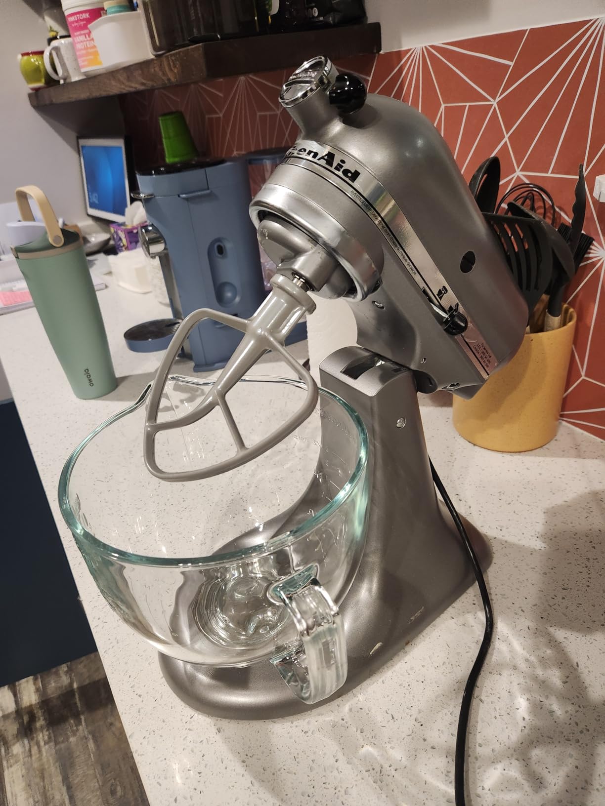 KitchenAid Tilt-Head Stand Mixer 4.5 Quart KSM85PBOB, Onyx Black customer photo 1