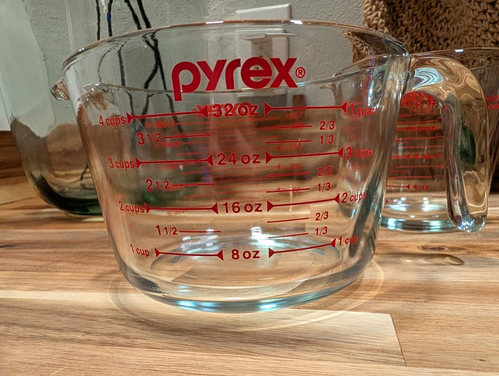 Pyrex Essentials (3-Pack) Glass Measuring Cups Set, (1, 2 & 4 Cup) Measuring Cups For Prepping, Baking and Cooking, Preheated Oven, Dishwasher, Freezer, and Microwave Safe customer photo 1