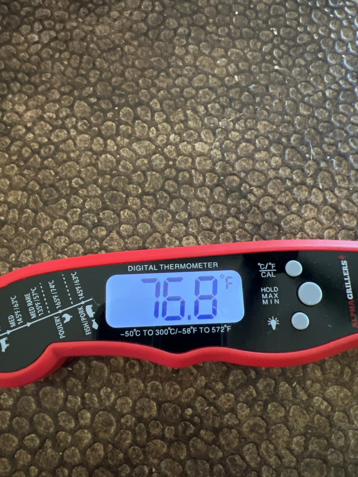 Alpha Grillers Instant Read Meat Thermometer Digital, Cooking, Food, Grill | 1-2 Second Ultra-Fast Response Time, Bright Backlit Display, Waterproof (IP67) customer photo 2