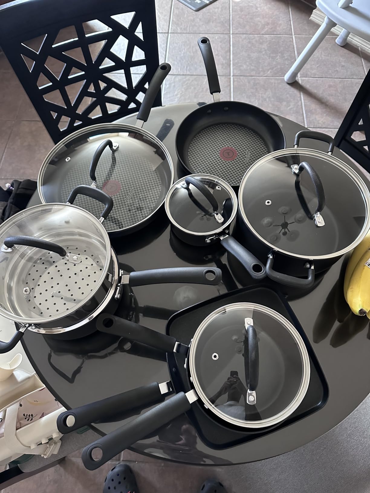 T-fal Ultimate Hard Anodized Nonstick Pots and Pans Set, 14-Piece, Oven Safe to 400F customer photo 1