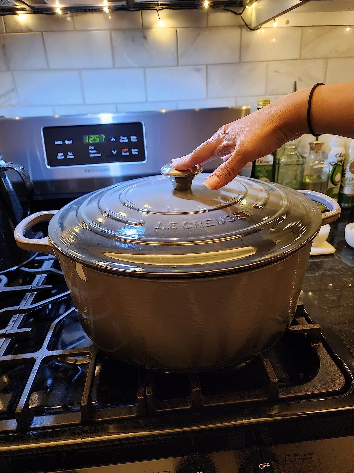 Le Creuset Enameled Cast Iron Round Dutch Oven, 2 qt., Cerise customer photo 1