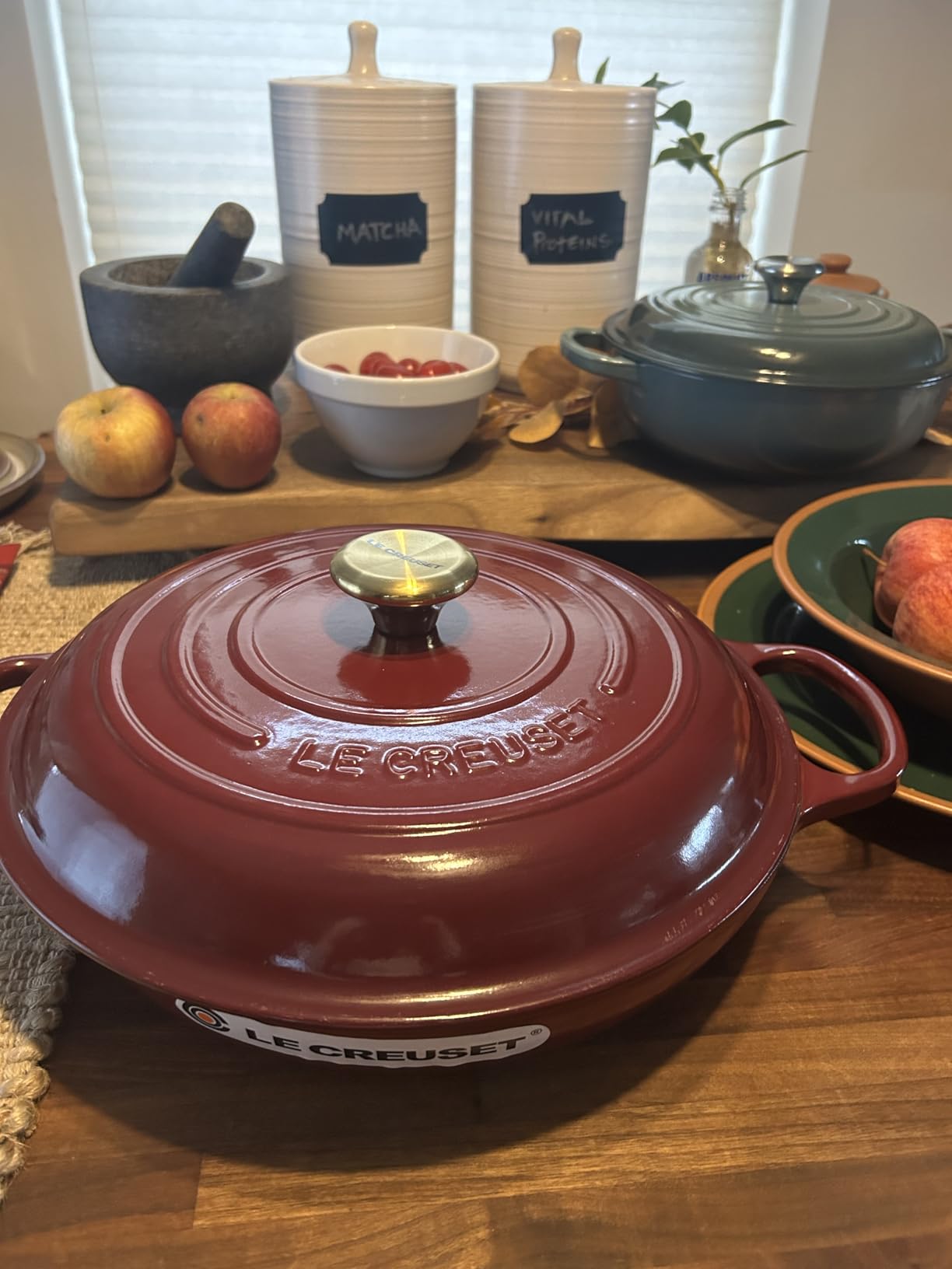 Le Creuset Enameled Cast Iron Signature Braiser, 3.5 qt., Marseille customer photo 2