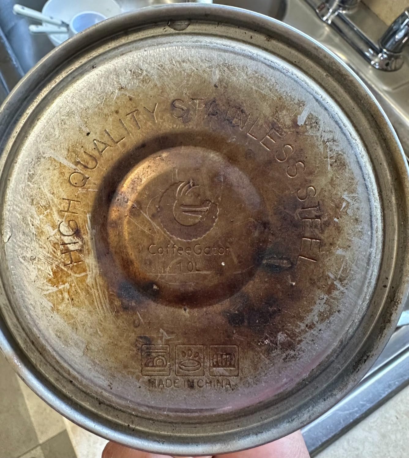 Coffee Gator Gooseneck Kettle with Thermometer - 34oz customer photo 2