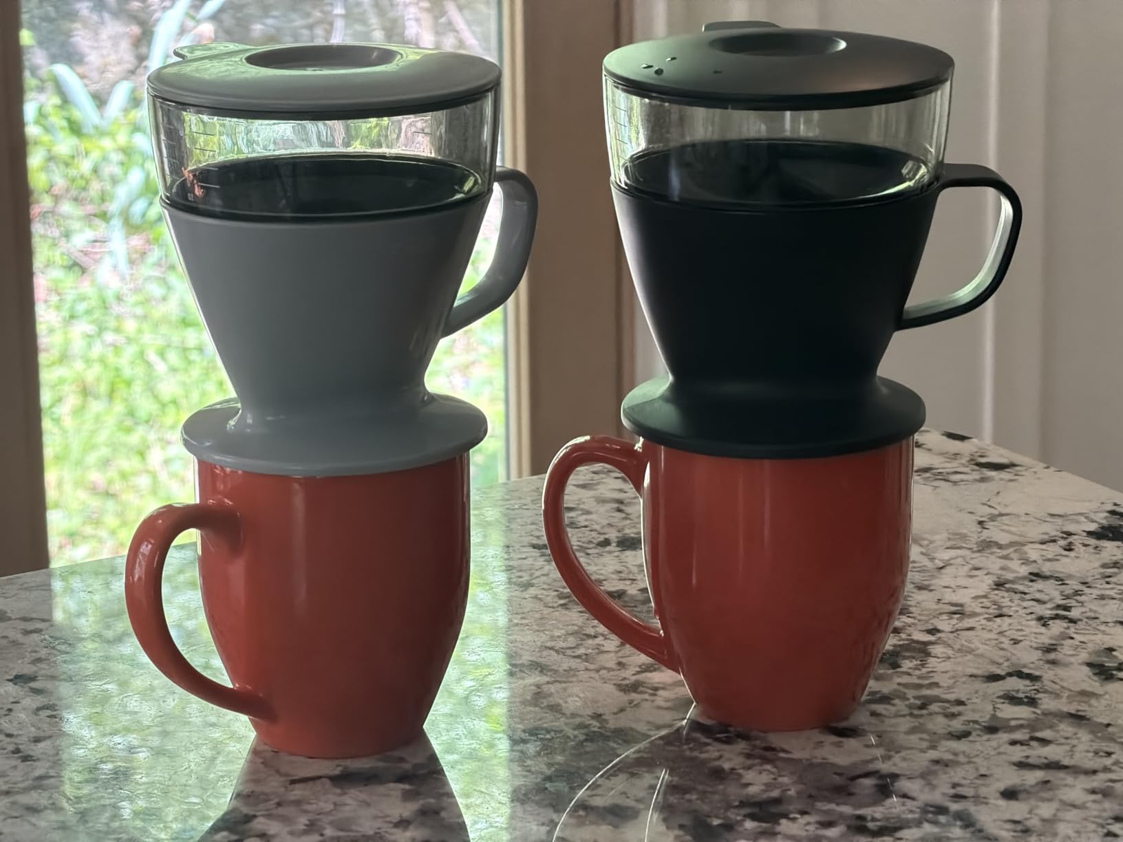 OXO Brew Single Serve Pour-Over Coffee Maker with Water Tank, 12 oz. | Rainmaker Shower Head Evenly Distributes Water, Ideal for Brewing One Perfect Cup, #2 Cone FIlters, Dishwasher Safe customer photo 1