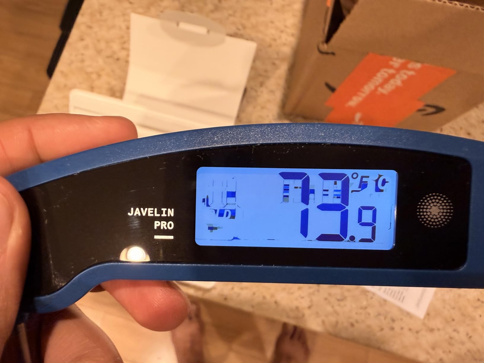 Lavatools Javelin PRO Classic Ultra-Fast 2-Second Professional Digital Instant Read Meat Thermometer for Grill and Cooking, Auto-Rotating Backlit Display, IP65 Water Resistant, NSF Certified - Sambal customer photo 1