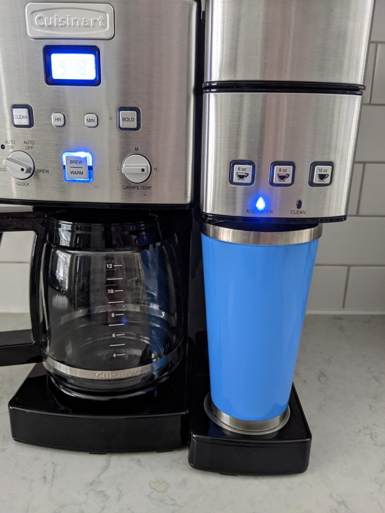 Cuisinart SS-15P1 Single Serve + 12 Cup Coffee Maker, 3 Brewing Sizes, Stainless Steel customer photo 1