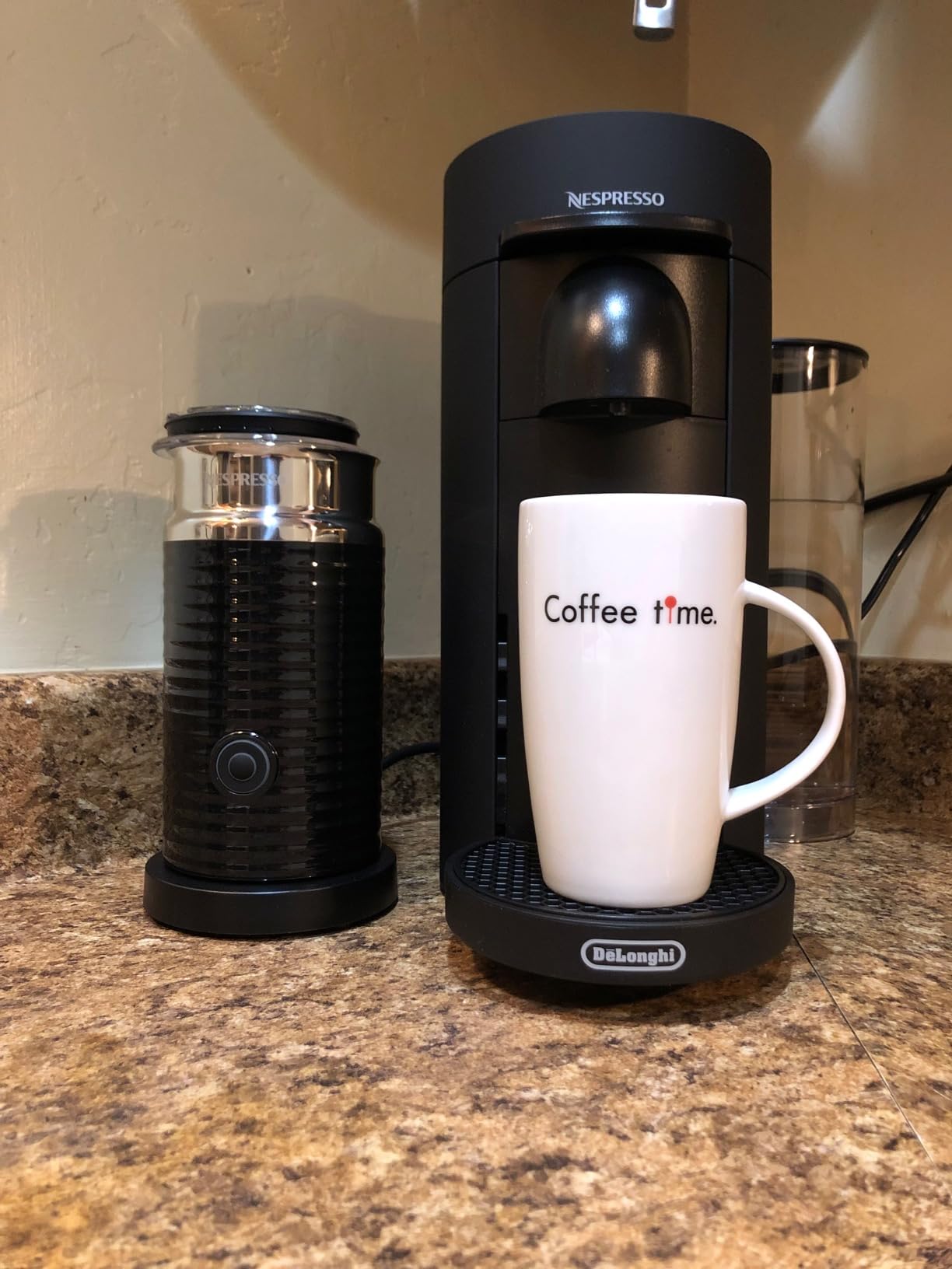 De'Longhi Nespresso Vertuo Plus Coffee and Espresso Maker by De'Longhi, Grey with Aeroccino Milk Frother customer photo 2