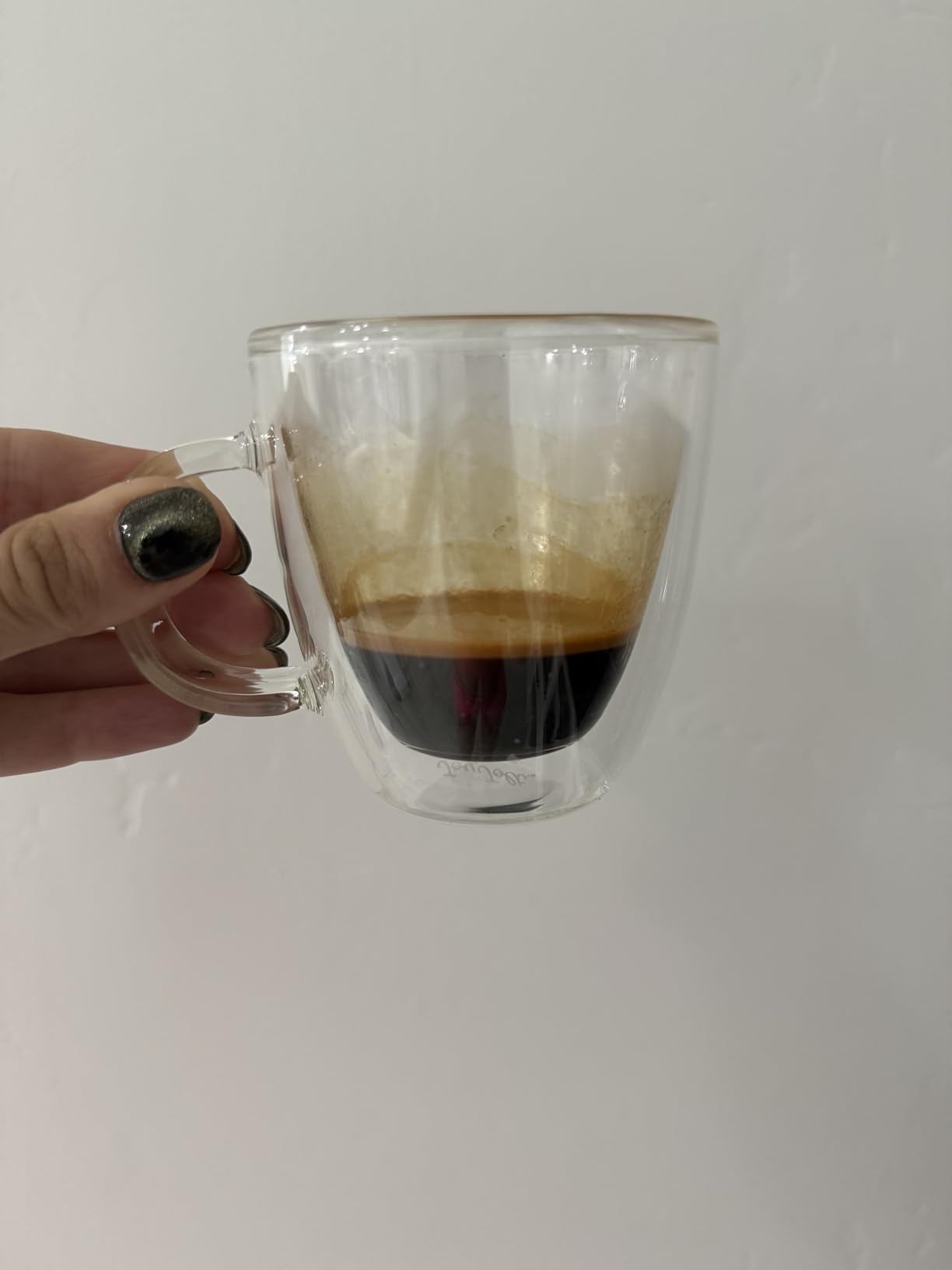 JoyJolt Savor Double Wall Insulated Glasses Espresso Mugs (Set of 2) - 5.4-Ounces customer photo 1