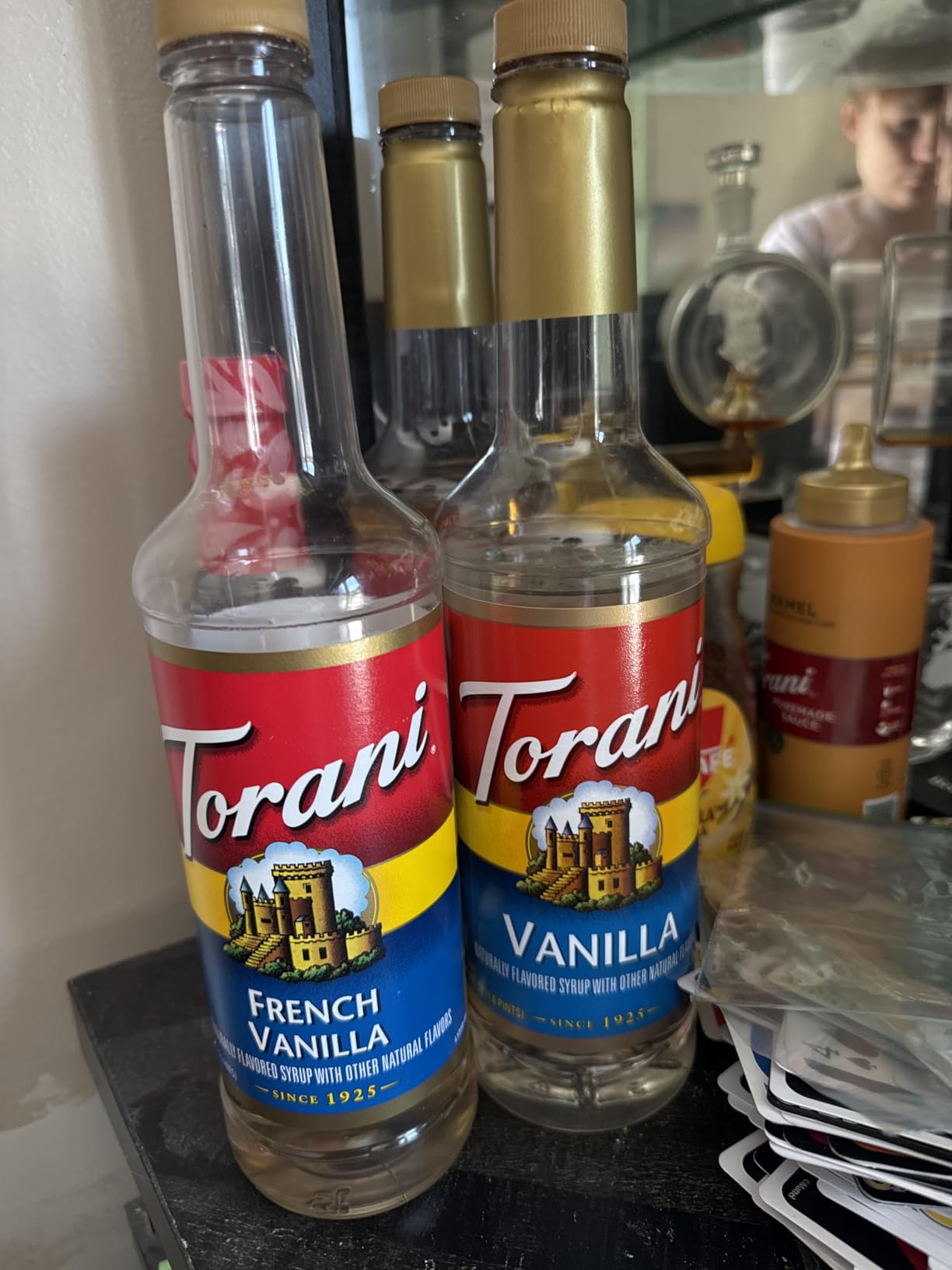 Torani Variety Pack Caramel, French Vanilla, Vanilla & Hazelnut, 25.4 Ounces (Pack of 4) customer photo 1