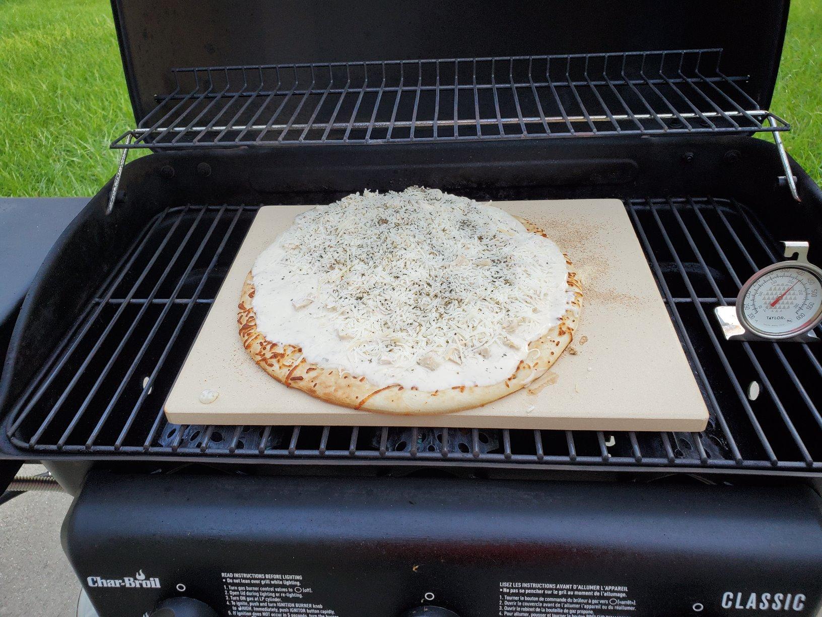 Unicook 15 x 12 Inch Rectangular Pizza Stone for Oven and Grill, 6.8 Lbs | Heavy Duty Cordierite customer photo 2