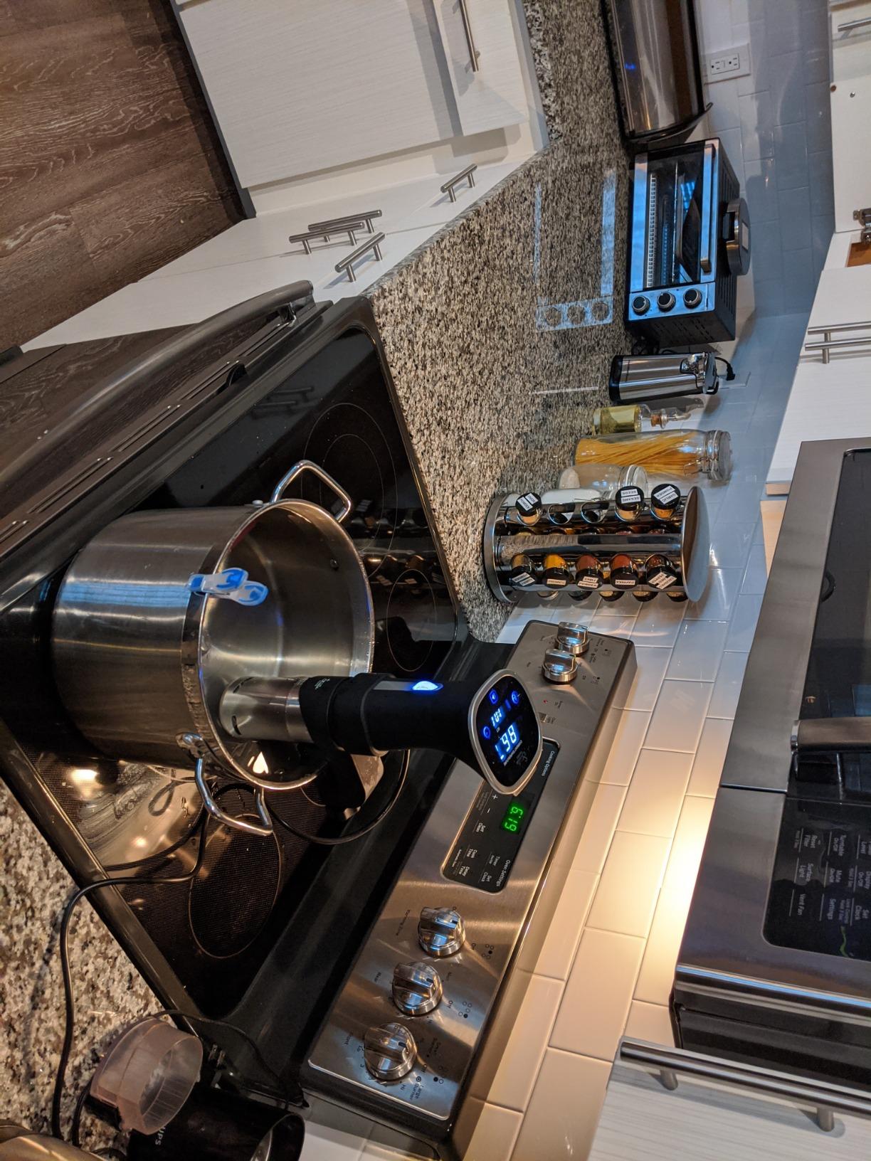 Monoprice Sous Vide Immersion Cooker 800W - With Adjustable Clamp And Digital LED Touch Screen, Easy To Clean, Black and Silver - Strata Home Collection customer photo 2