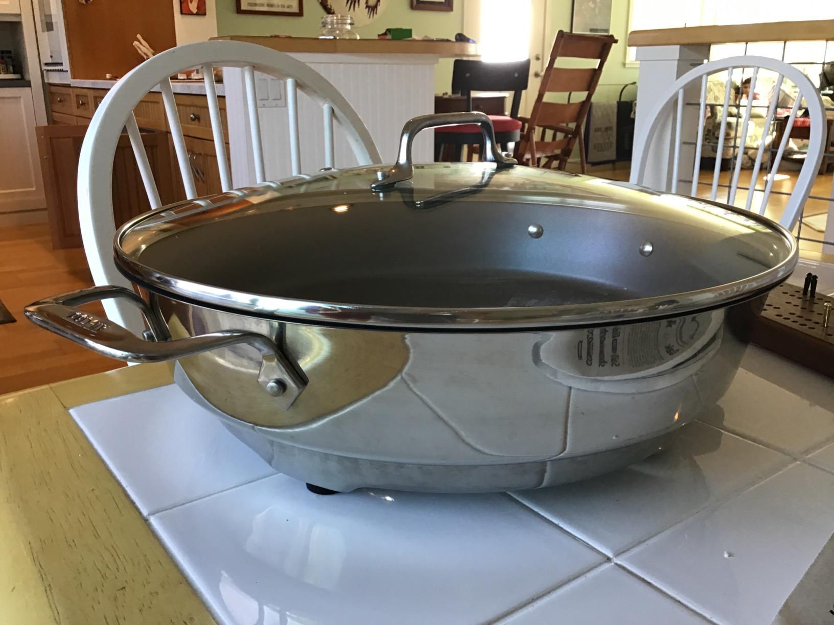 Cuisinart Electric Skillet, Stainless Steel and Nonstick Surface, 7 Quart, 1800 Watts, Temperature Control, Dishwasher Safe customer photo 2