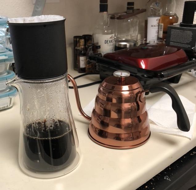 Fellow Stagg [XF] Plastic Free Pour-Over Coffee Maker Set, 1-2 Servings | Stainless Steel Dripper, Twenty Ounce Double Wall Glass Carafe, 30 Filters, Ratio Aid for Easy Dosing, Matte Black customer photo 1