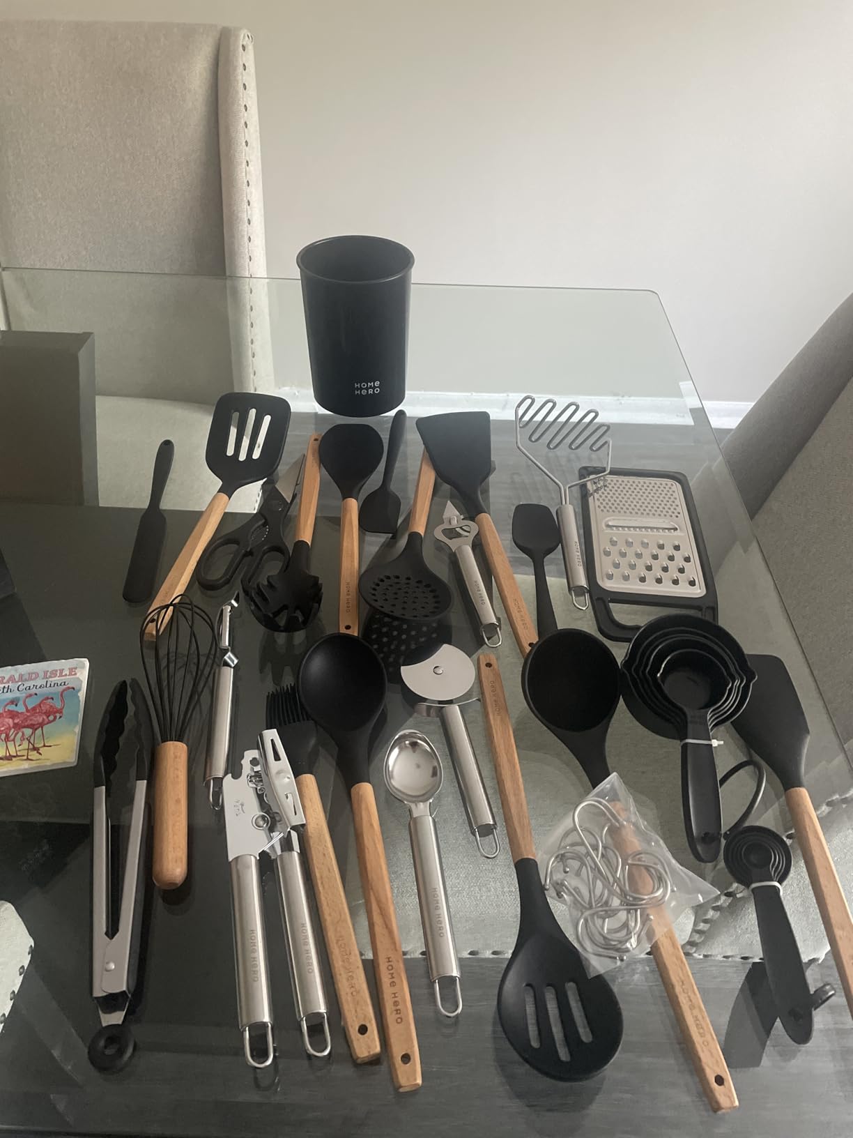 Home Hero 54-Piece Stainless Steel Kitchen Utensils Set - Heat-Resistant Silicone & Stainless Steel Cooking Utensils customer photo 1