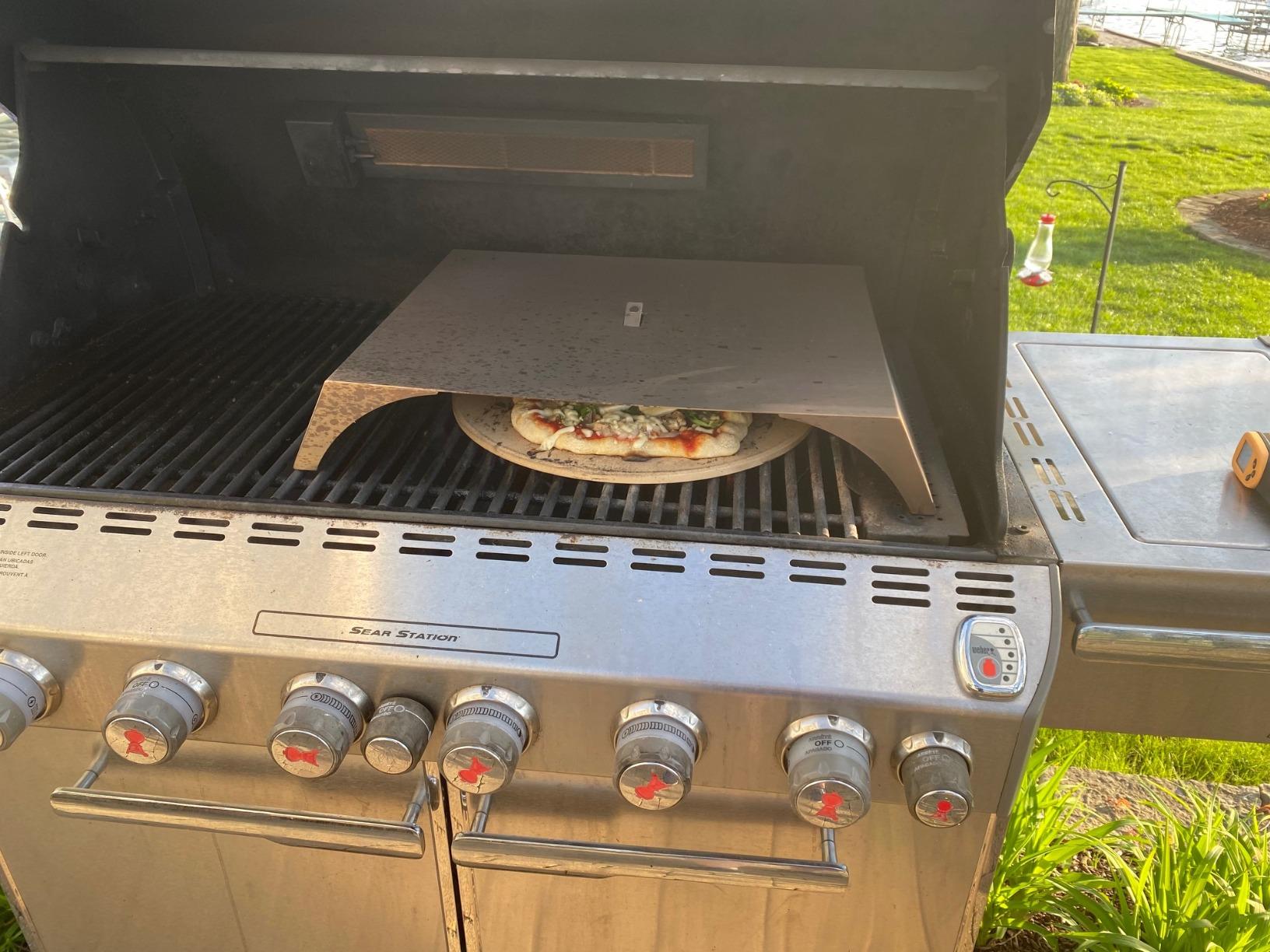 Skyflame Universal Stainless Steel Pizza Oven Kit, 22x15 Inches customer photo 1