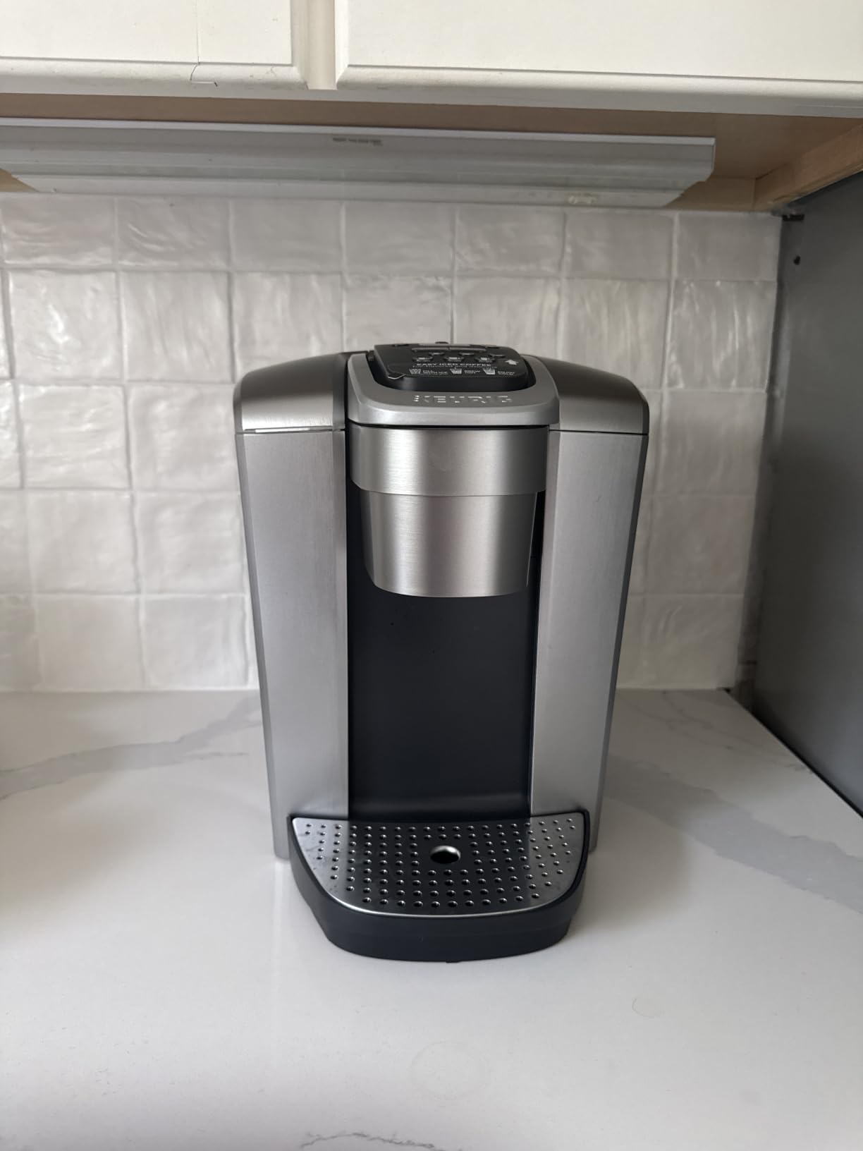 Keurig K-Elite Single Serve K-Cup Pod Coffee Maker, with Strength and Temperature Control, Iced Coffee Capability, 8 to 12oz Brew Size, Programmable, Brushed Slate customer photo 2