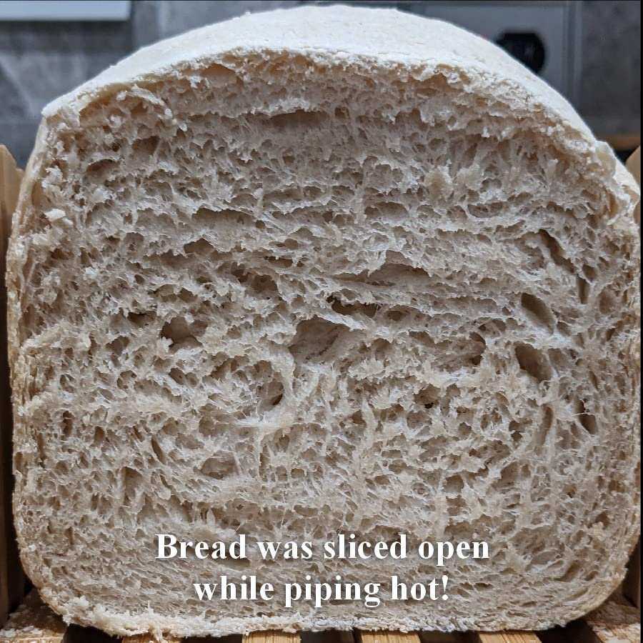 KBS Pro 710W 2LB Bread Maker, Stainless Steel 17-in-1 Smart Bread Machine with Healthy Ceramic Pan, Automatic Nut Dispenser, Tempered Glass Touch Panel, 3 Crust Colors, 15H Timer& Keep-Warm, Recipes customer photo 1