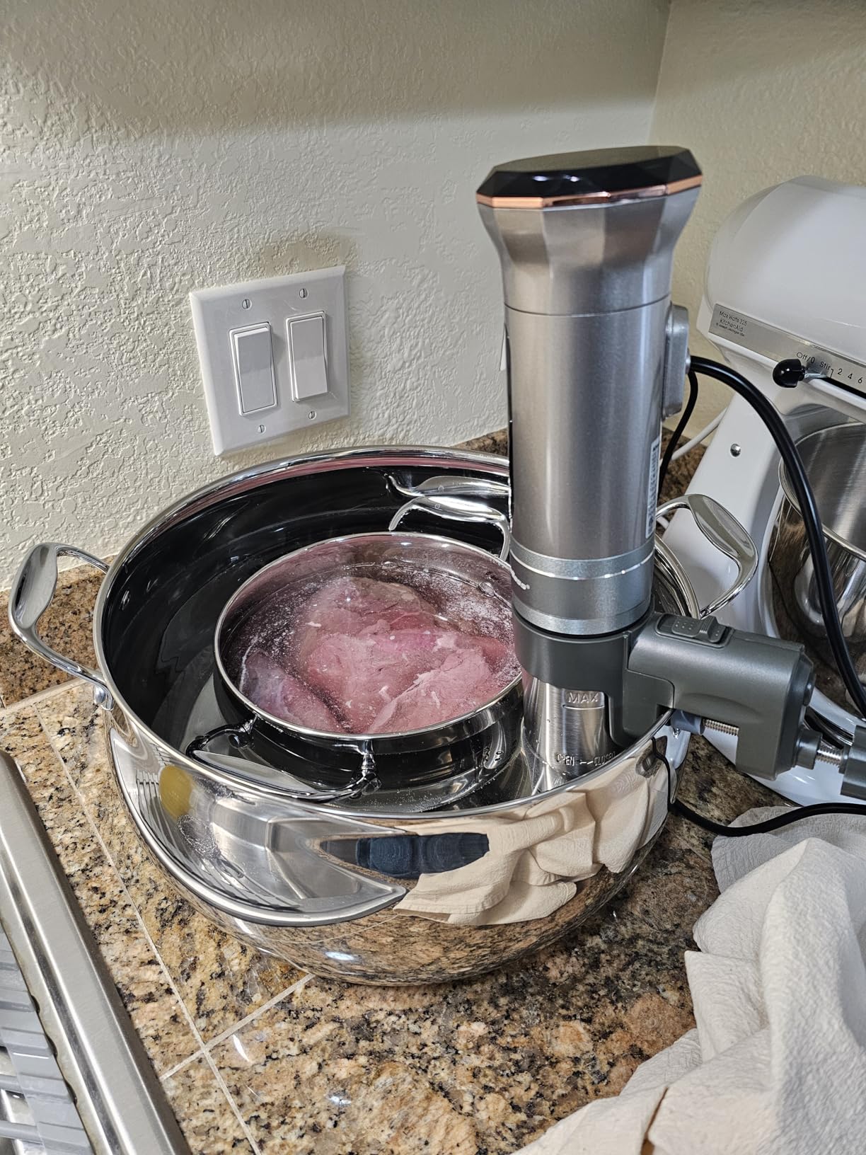 KitchenBoss Sous Vide Cooker Machine G300S, Ultra-quiet 1100W, IPX7 Waterproof customer photo 2